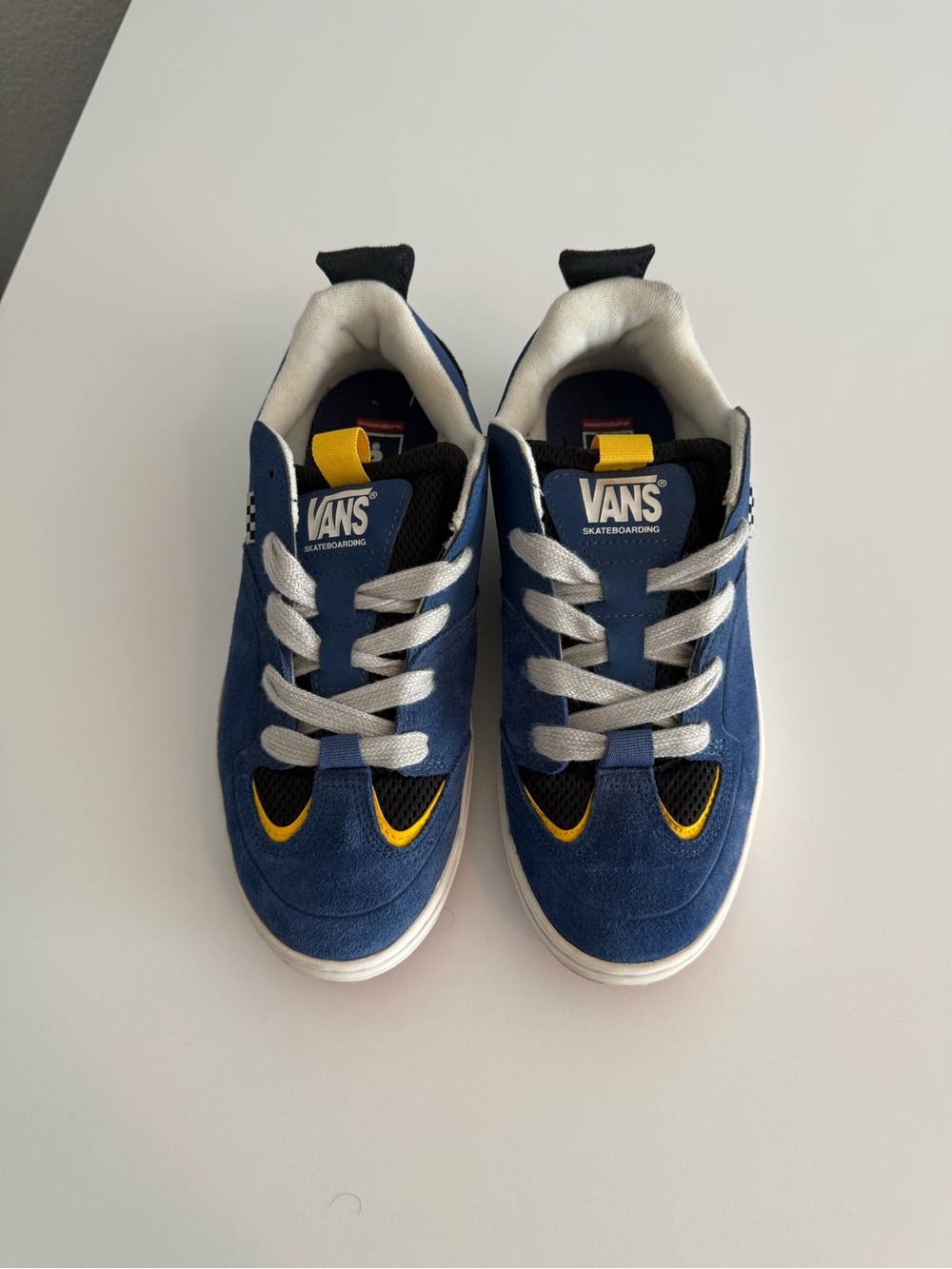 Vans Skate Mixxa Retro, US Mens 10.5 Navy/Grey, VN000CUYY27, Blue, Yellow, New